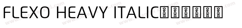 Flexo Heavy Italic字体转换